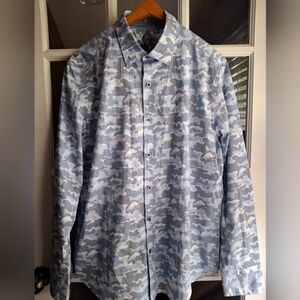 Robert Graham Men Classic Fit WILDER Sport Button Shirt SIZE L